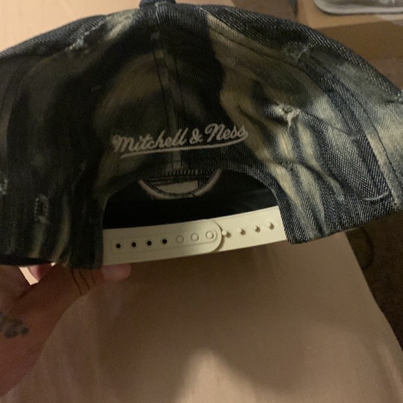 Mitchell and Ness Acid Wash Denim Snapback - Picture 2 of 3